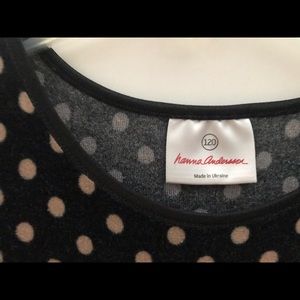 Gold dot velour Hanna Anderson dress